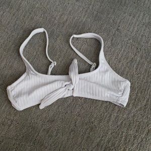 white bikini top
